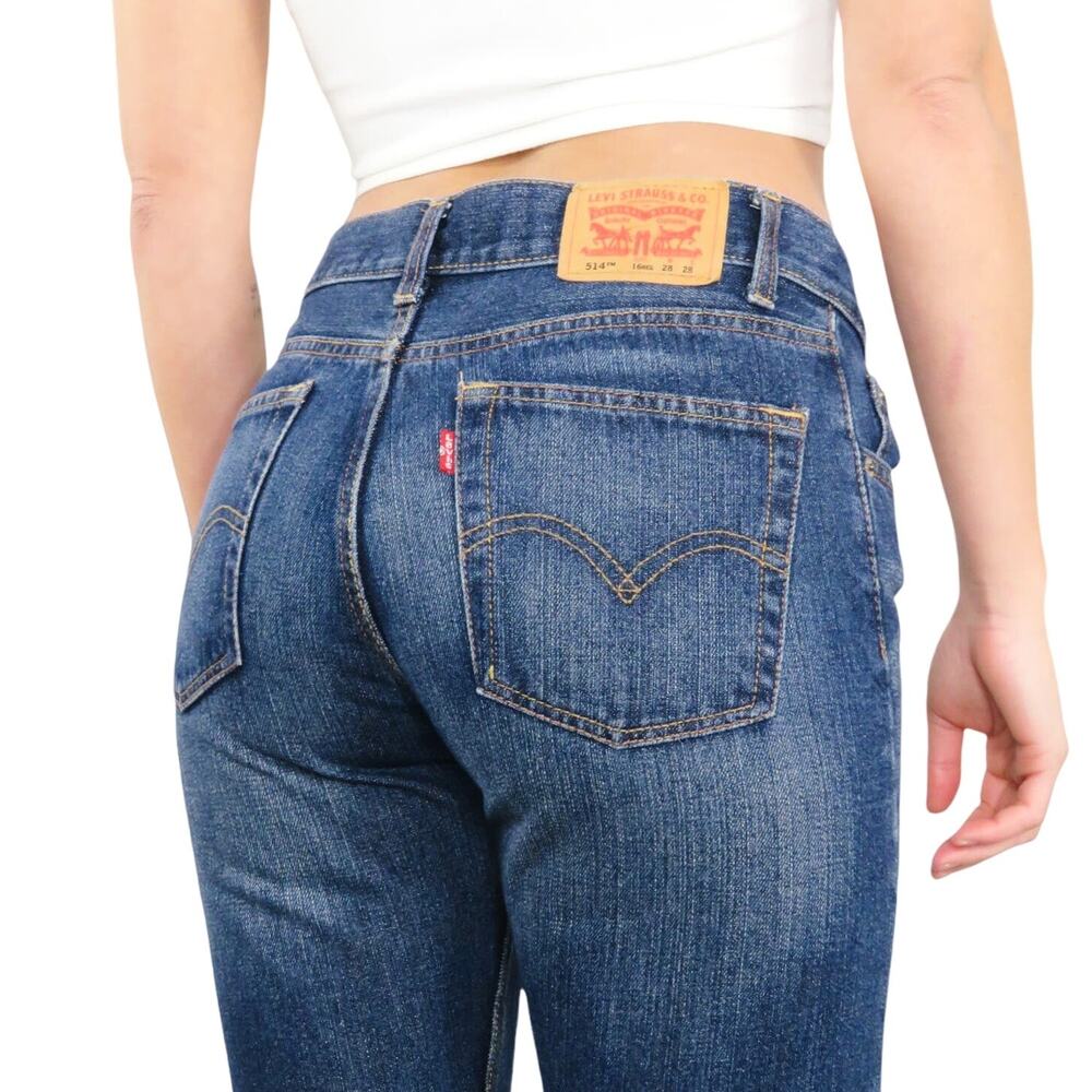 Levi's Women's Straight Leg Jeans - Dark Blue Denim